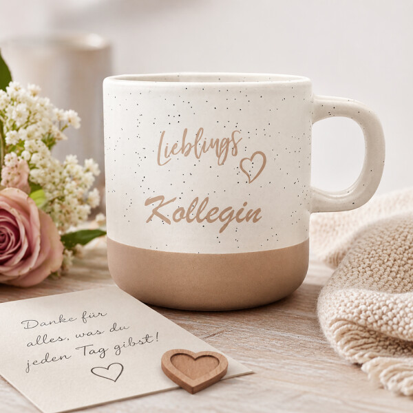 Steingut Tasse Lieblingskollegin 360 ml