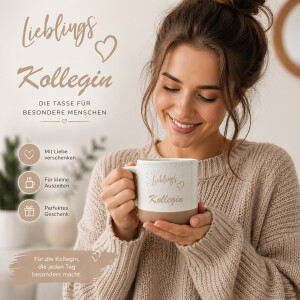 Steingut Tasse Lieblingskollegin 360 ml