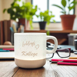 Steingut Tasse Lieblingskollege 360 ml