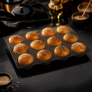 LURCH FlexiForm BurgerBun Backform f&uuml;r 12 Mini-Burgerbr&ouml;tchen