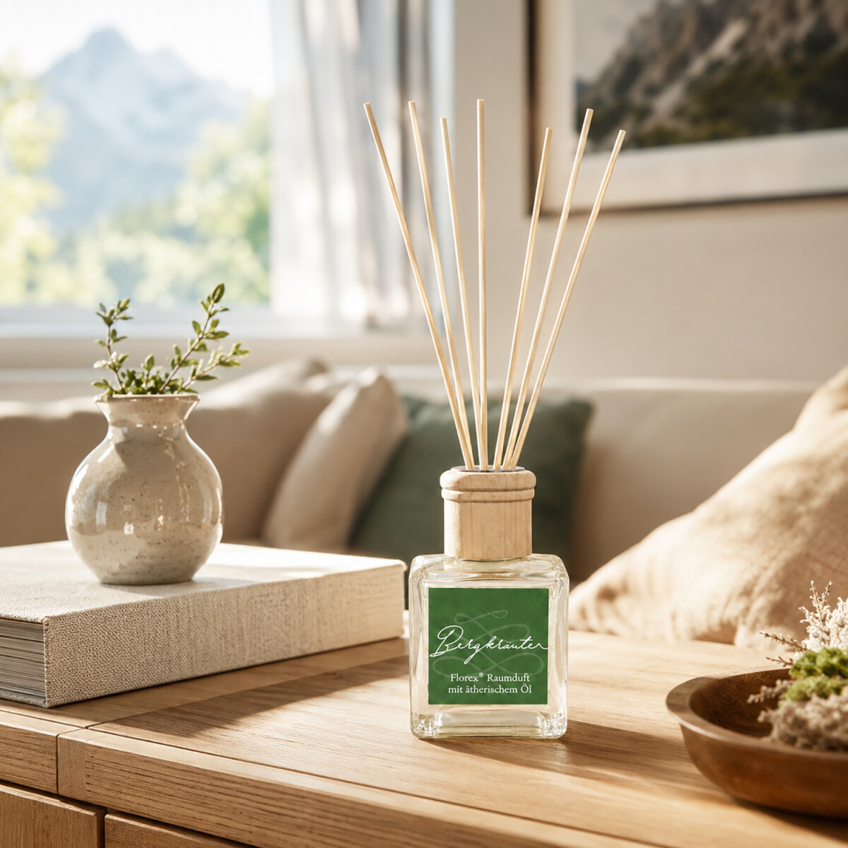 Florex Raumduft Bergkr&auml;uter 100ml mit St&auml;bchen