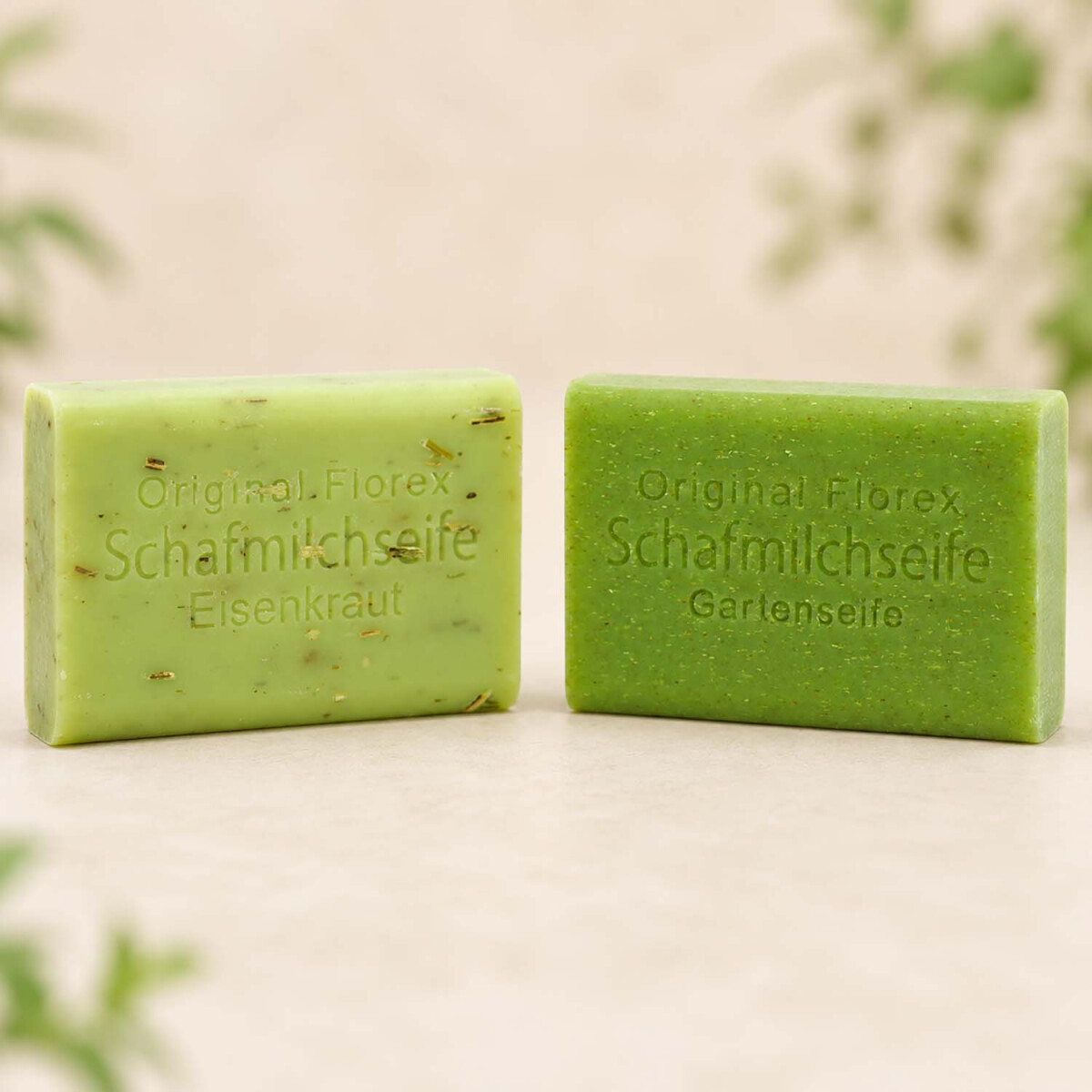 Florex Schafmilchseifen-Geschenkset Gartenseife &amp; Eisenkraut 2 x 100 g