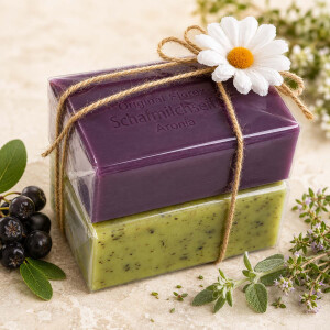 Florex Schafmilchseifen Geschenkset Aronia &amp; Bergkr&auml;uter 2 x 100 g