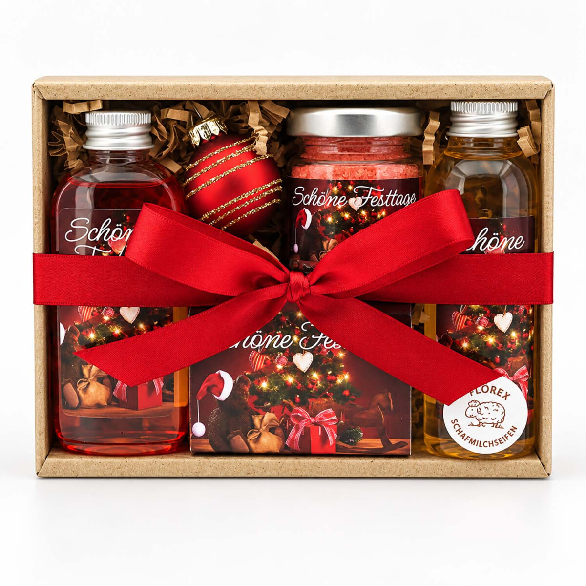 Florex Geschenkset Sch&ouml;ne Festtage 4-teilig Granatapfel