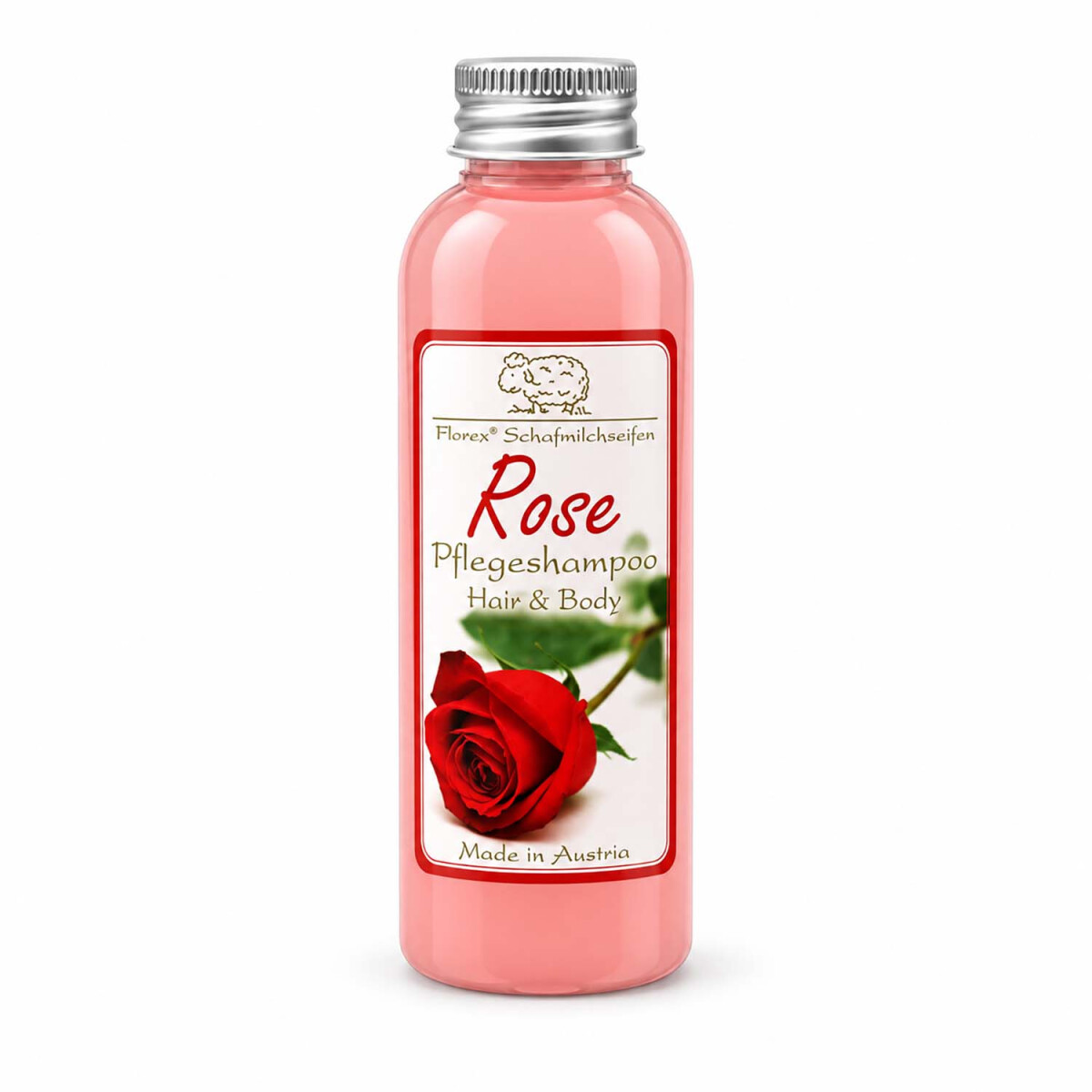 Florex Geschenkset Rose mit Bl&uuml;ten 5-teilig mit Schafmilch