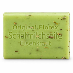 Nat&uuml;rliches Florex Pflegeset Eisenkraut mit Duschbad, Lippenbalsam, Schafmilchseife und Badekugel in hochwertiger Geschenkverpackung