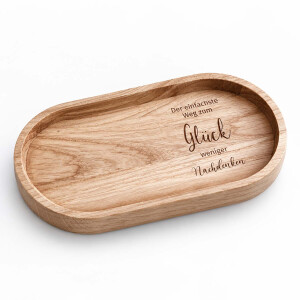 Tablett aus Eiche 25 x 12 cm Der einfachste Weg zum...