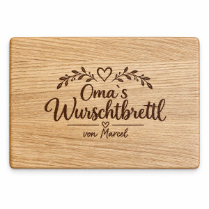 Personalisiertes Wurschtbrettl für Oma oder Opa aus...
