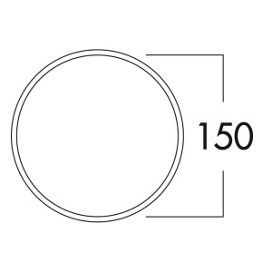 E-Jal 150 Außenjalousie Ø 150 mm Edelstahl